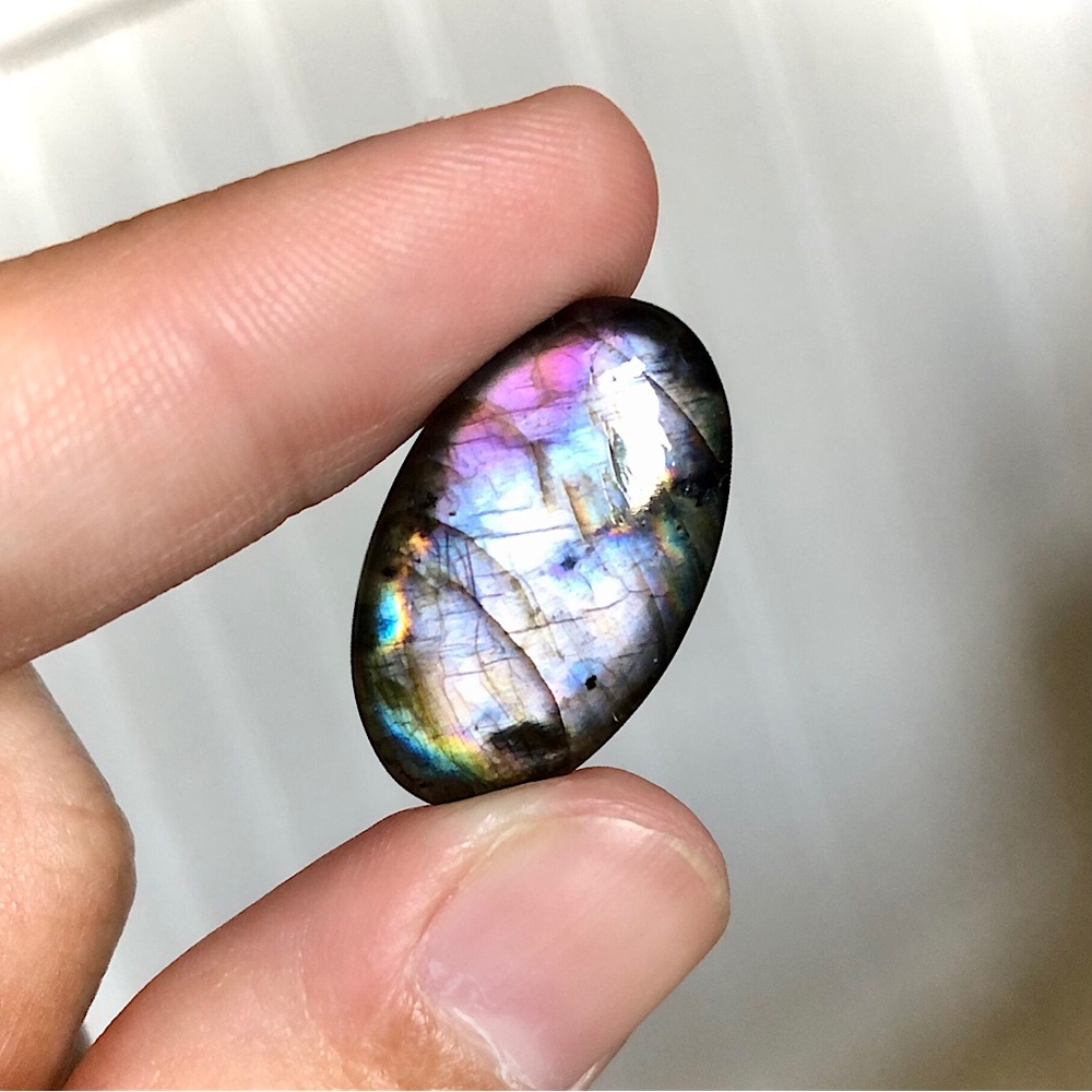 Flashy Rainbow Labradorite Pendant
